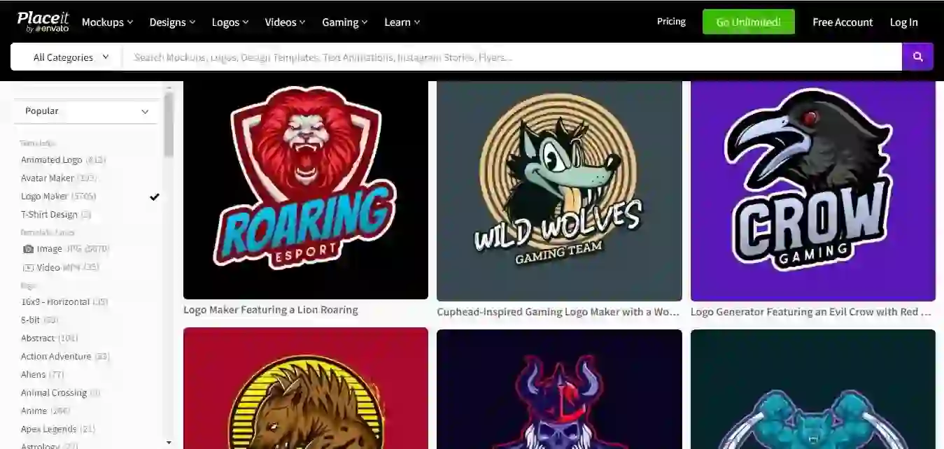 Gaming Logos and Mascots on Placeit