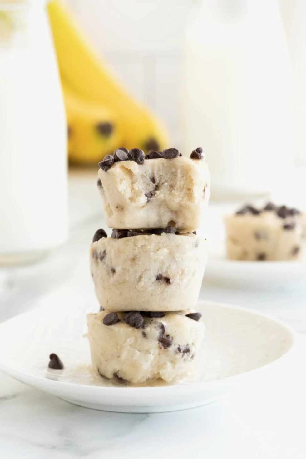 Two-Ingredient Banana Chocolate Chip Ice Cream Bites-Cheap and Healthy Snack Recipes